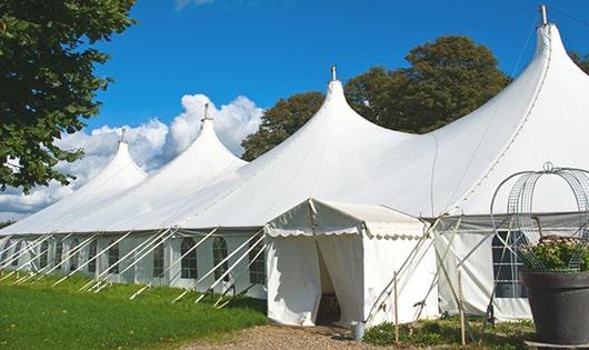 multiple portable restrooms for large-scale outdoor events, ensuring availability for all guests in Boca Grande